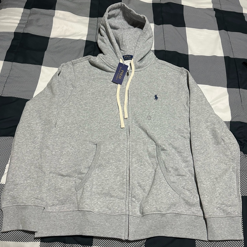Polo by Ralph Lauren Grey Zip-Up Hoodie